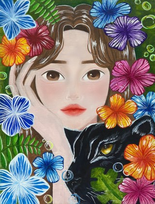 창작 뷰티 일러스트